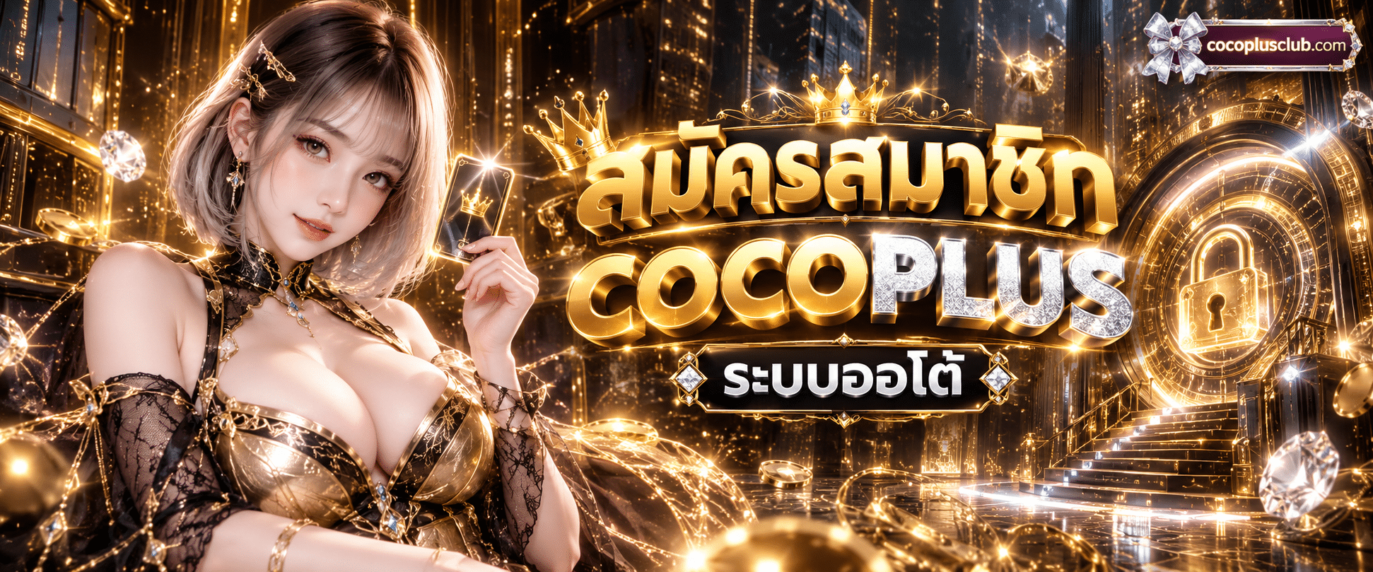 หน้าต่างระบบสมัครสมาชิก COCOPLUS สำหรับกรอกข้อมูลลงทะเบียนระบบเอไอออโต้ยุคใหม่